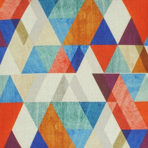 closer look at a cushion in Multi colour Geometric pattern - 45x45cm