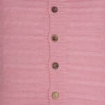 closer look at a Buttoned Cable Knit Cushion cover in Pink colour - 50x50cm