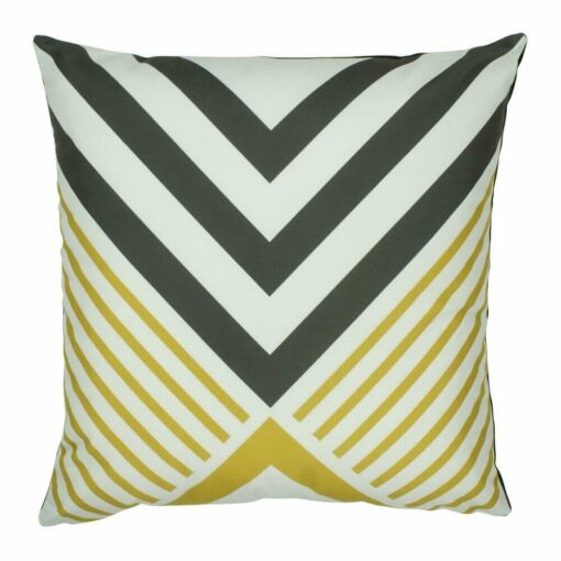 cushion cover in Black and Yellow Line pattern - 45x45cm
