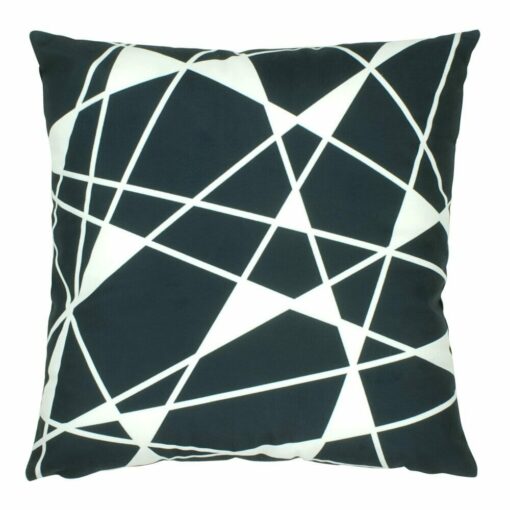cushion cover in Black and White Geometric pattern - 45x45cm