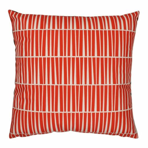 cushion cover in Red and White Line pattern - 45x45cm
