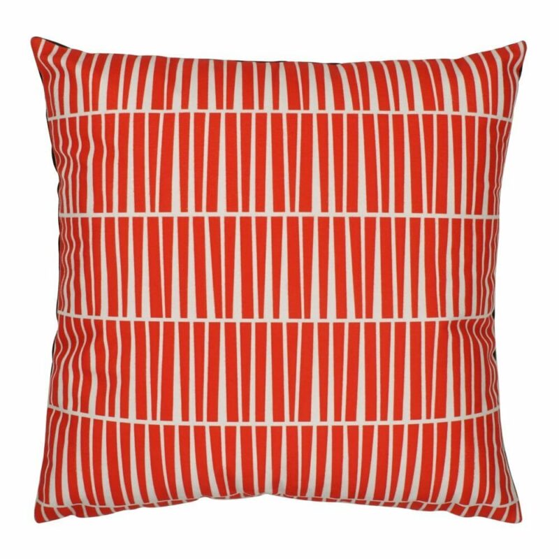 Red and White Line Pattern Cushion Cover - 45x45cm - SC397 cushion cover in Red and White Line pattern - 45x45cm