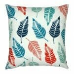 cushion cover in Multi Colour Leaf pattern - 45x45cm