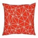 cushion cover in Red Geometric pattern - 45x45cm