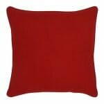 a cushion in crimson red colour. - 45cm x 45cm