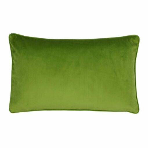a rectangular shape cushion in pear green colour.