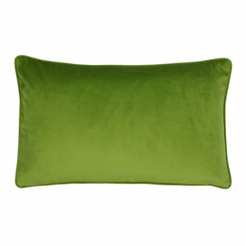 Pear Green Rectangular Velvet Cushion Cover SC427-30 a rectangular shape cushion in pear green colour.