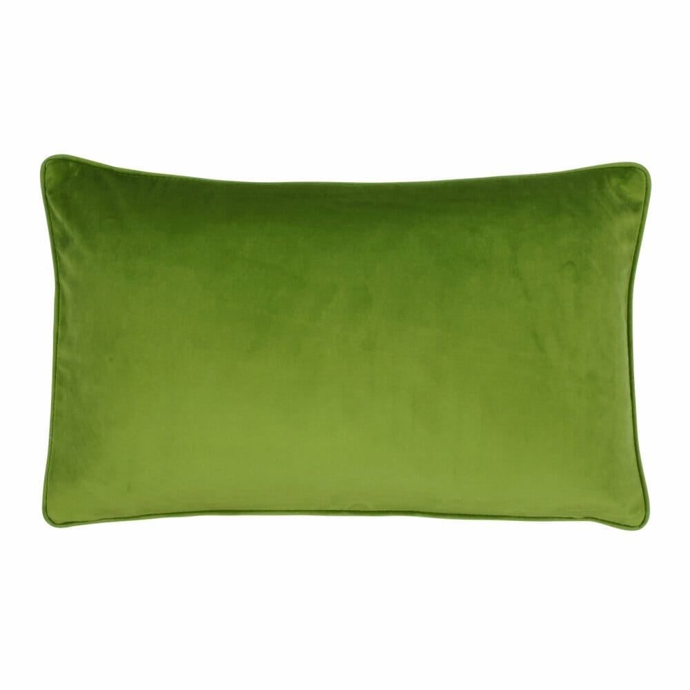 Green Velvet Rectangle Cushion Cover 