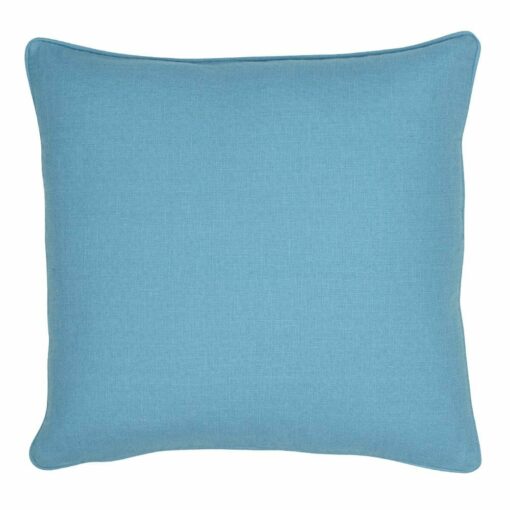 outdoor cushion in sky blue.