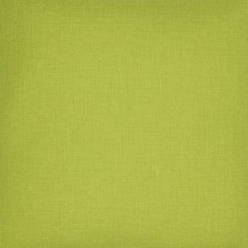 closer look at outdoor cushion cover in lime green.