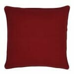 outdoor cushion in dark red.