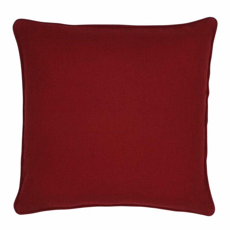 Dark Red Cushion Cover SC462 outdoor cushion in dark red.