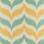 yellow and blue grey chevron cotton linen cushion (45cmx45cm)