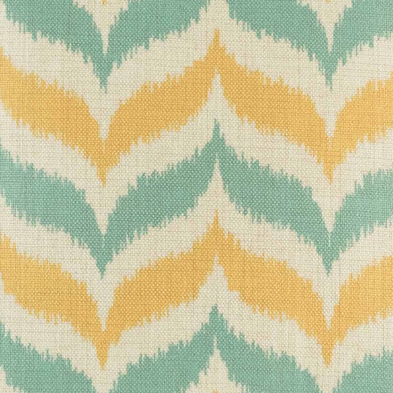 yellow and blue grey chevron cotton linen cushion (45cmx45cm)
