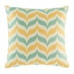 45cmx45cm yellow and blue grey chevron cotton linen cushion cover