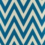 Closer look at the Cotton linen cushion in Blue Chevron pattern (45cmx45cm)