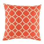 red and white patterned cushion cover (cotton linen 45cmx45cm)