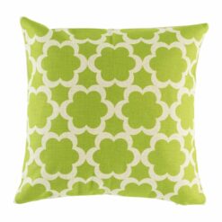 45cmx45cm green flower pattern cotton linen cushion cover