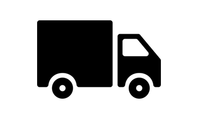 Flat rate shipping truck icon