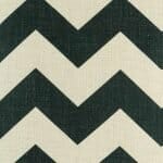 Close up of Black and white with large Zig Zag pattern cotton linen cushion cover (45cmx45cm)