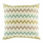 Cotton linen cushion cover chevron pattern in pastel colours (45cmx45cm)