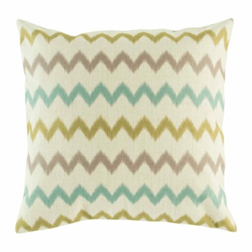 Cotton linen cushion cover chevron pattern in pastel colours (45cmx45cm)