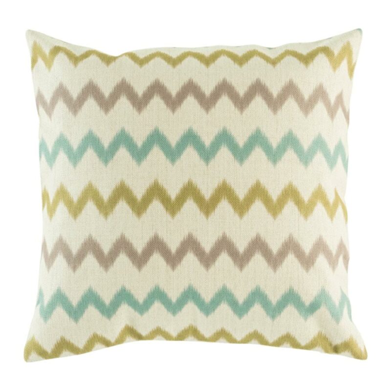 Brooklyn Pastel Zig Zag Cushion Cover Cotton linen cushion cover chevron pattern in pastel colours (45cmx45cm)