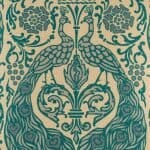 close up: blue peacock cushion cover (45cmx45cm)