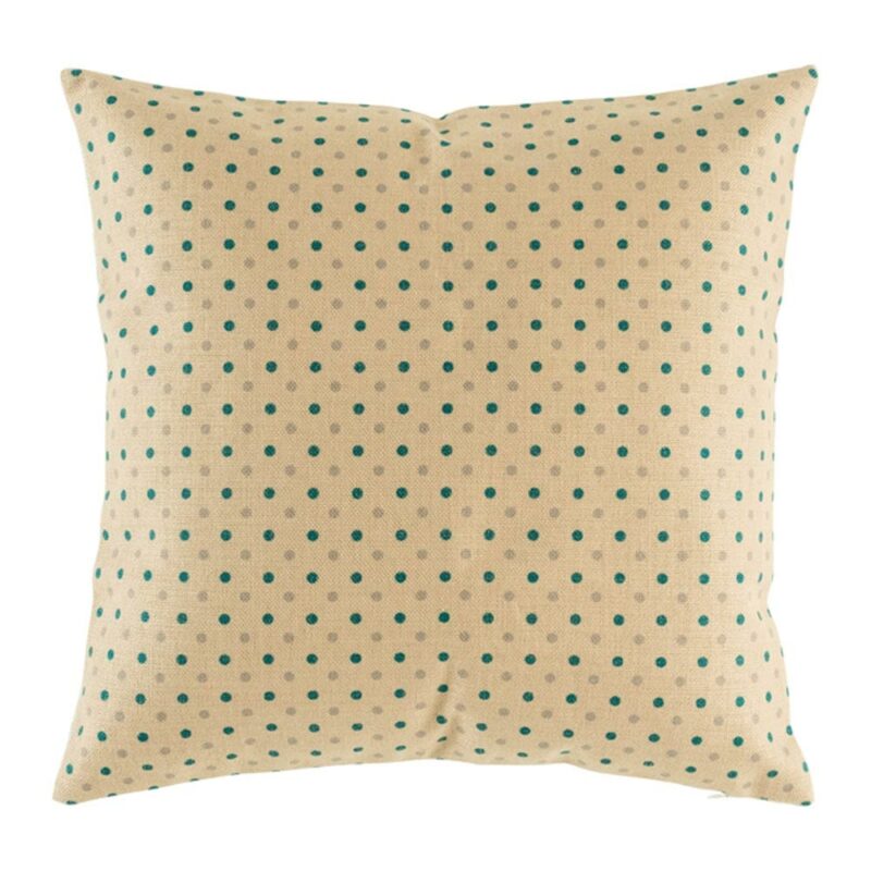 Memphis Polka Cushion Cover cotton linen blue and grey polka dots cushion cover in size 45cmx45cm