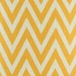closer look of the yellow chevron cotton linen cushion in 45cmx45cm