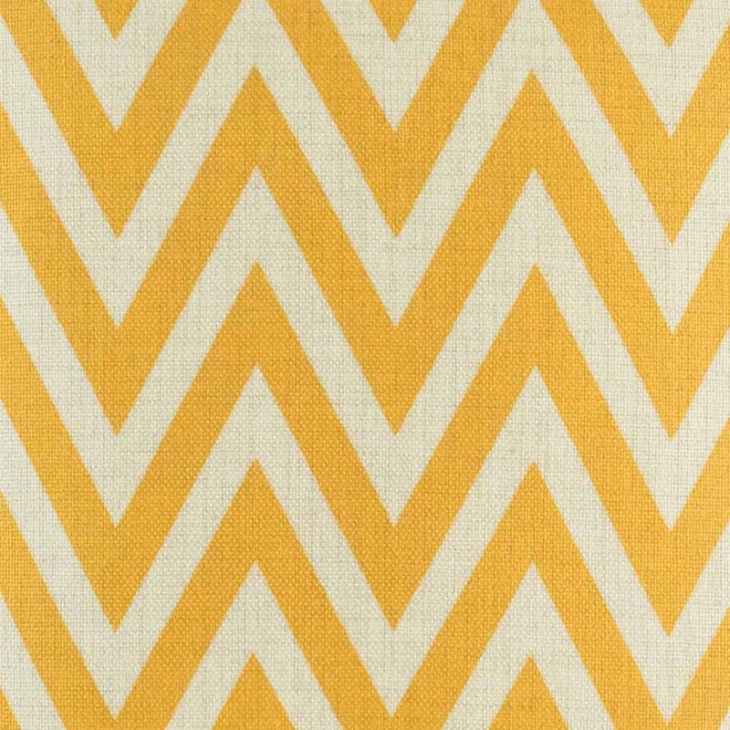 closer look of the yellow chevron cotton linen cushion in 45cmx45cm
