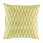 green and white cotton linen cushion cover(45cmx45cm)