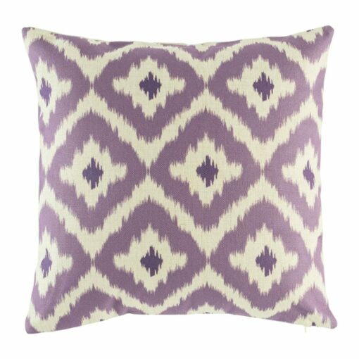 purple cotton linen 45cmx45cm cushion cover