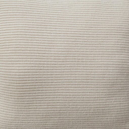 Close up photo of brown knitted cushion cover