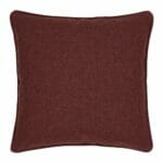 Square velvet burgundy cushion cover