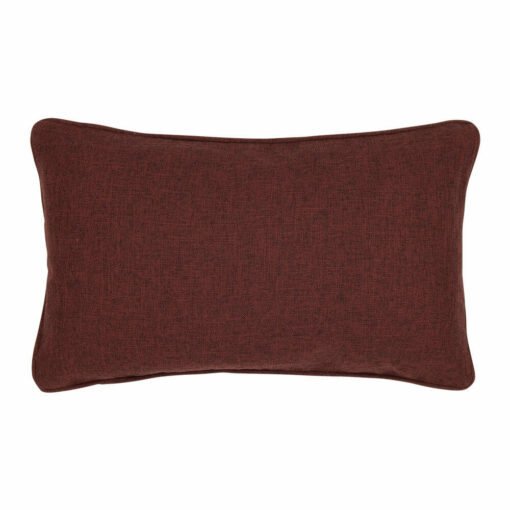 Rectangular burgundy red polyester pillow