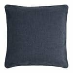 square cushion in Prussian Blue colour.