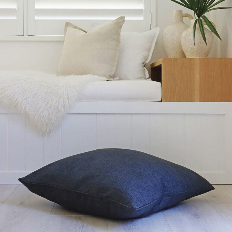 Albon Charcoal Floor Cushion Cover – 70cm x 70cm - SC532-70
