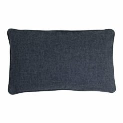 Rectangular linen Cushion Cover in Prussian Blue colour.