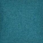Teal square cushion cover made in polyester fabric