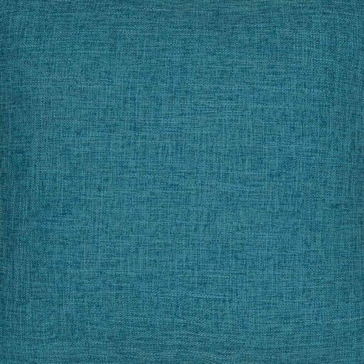 Teal square cushion cover made in polyester fabric