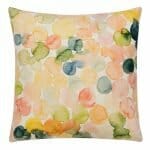 Photo of colourful watercolour inspired cushion cover