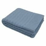 Exquisite blue couch throw 150x130 pure cotton