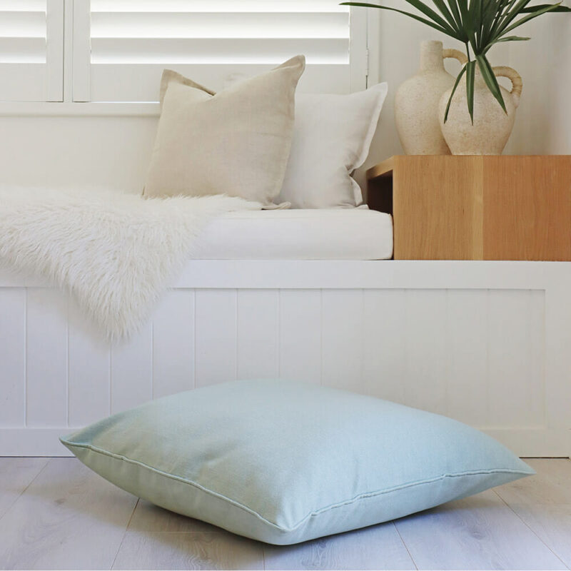 Brixton Sage Floor Cushion Cover - 70cm x 70cm - SC798-70 Floor cushion cover in green colour