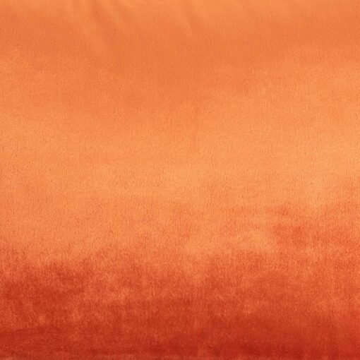 Rectangular Velvet cushion in Pumpkin colour.
