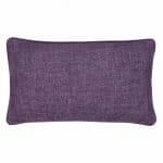 Gorgeous rectangular cushion cover in purple colour made of soft cotton linen