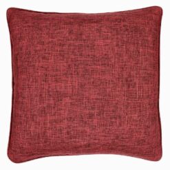 Stunning and bold soft cotton linen cushion cover in red maroon colour