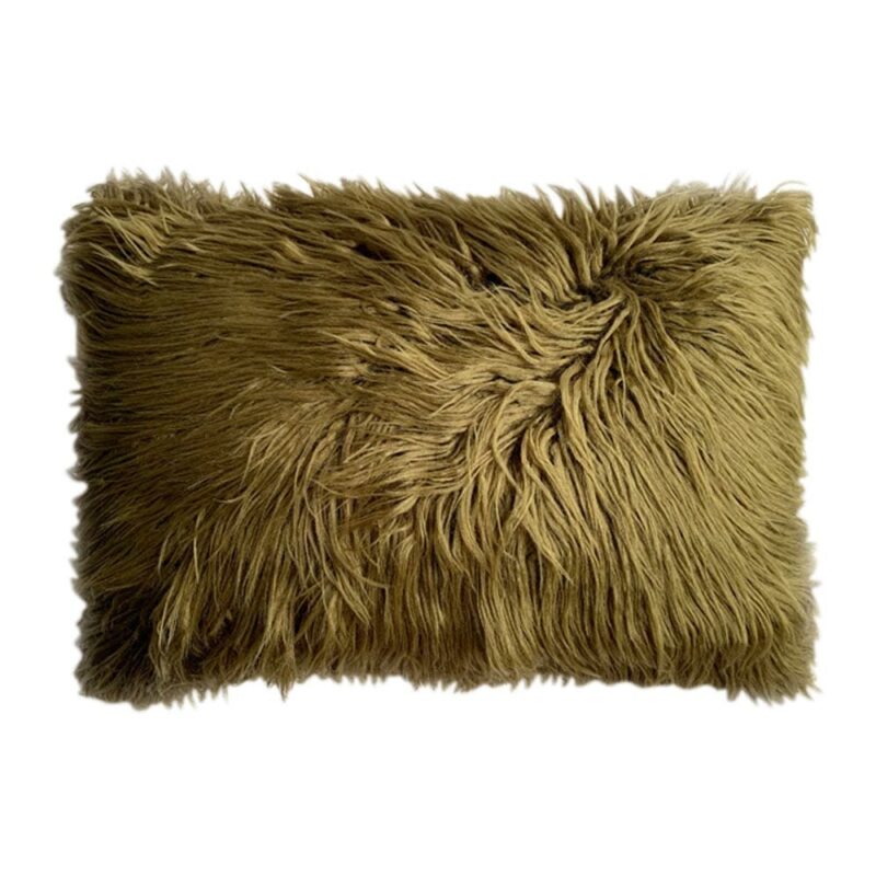 Camouflage Rectangular Fur Cushion Cover - 30cm x 50cm - SC688-30 Bring shine and texture to your set with the camouflage rectangular fur cushion