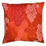 Image of bright and bold orange coloured outdoor cushion cover in 45cm x 45cm size