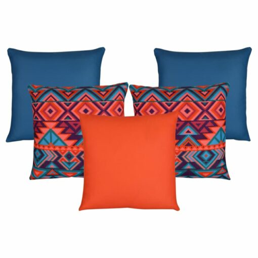 5 caravan-inspired cushions in outdoor fabric